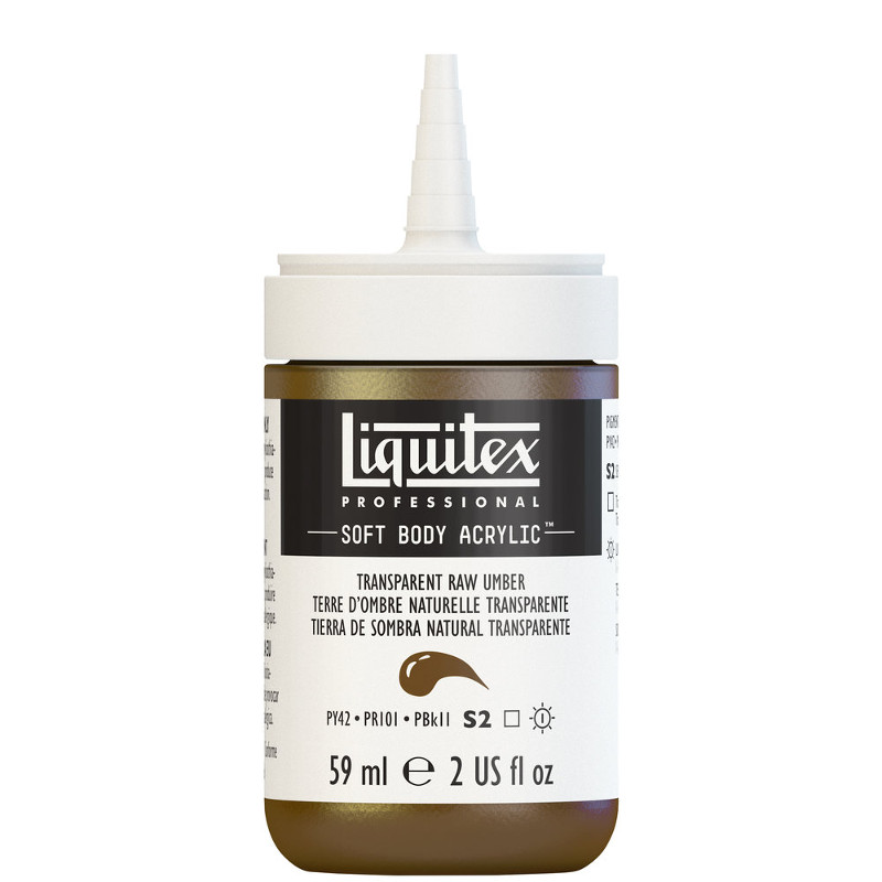 Image of Akrylfärg Liquitex Soft Body 59ml  transparent raw umber S2 333 (3F) 1959333 887452998488
