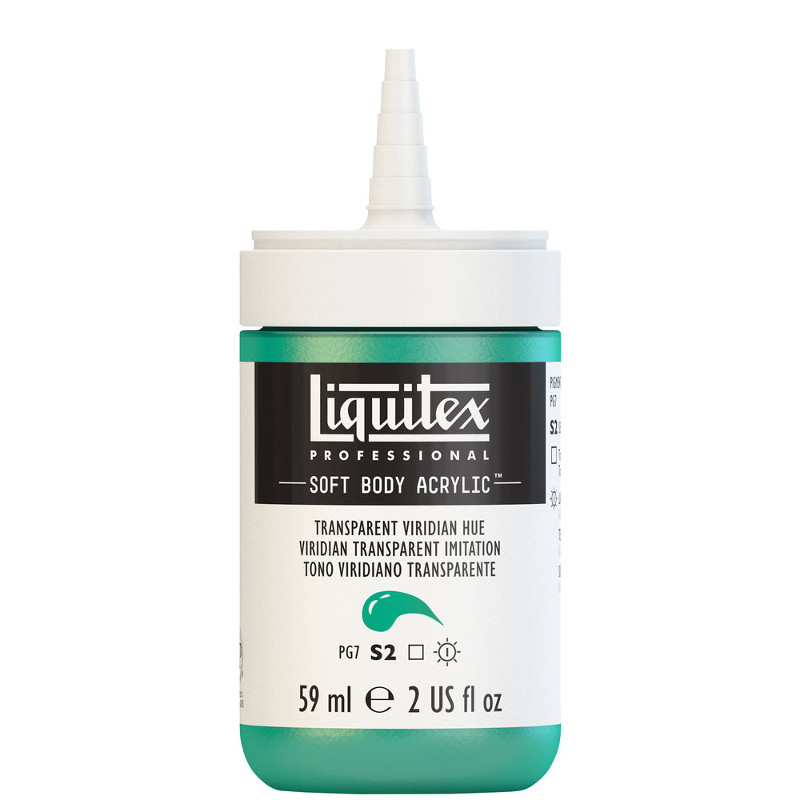Image of Akrylfärg Liquitex Soft Body 59ml  transparent viridian hue S2 327 (3F) 1959327 887452998495