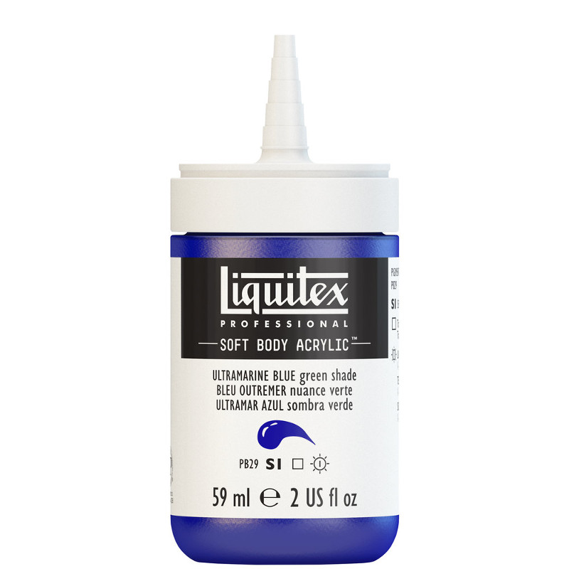 Image of Akrylfärg Liquitex Soft Body 59ml  ultramarine blue green shade S1 380 (3F) 1959380 887452998518
