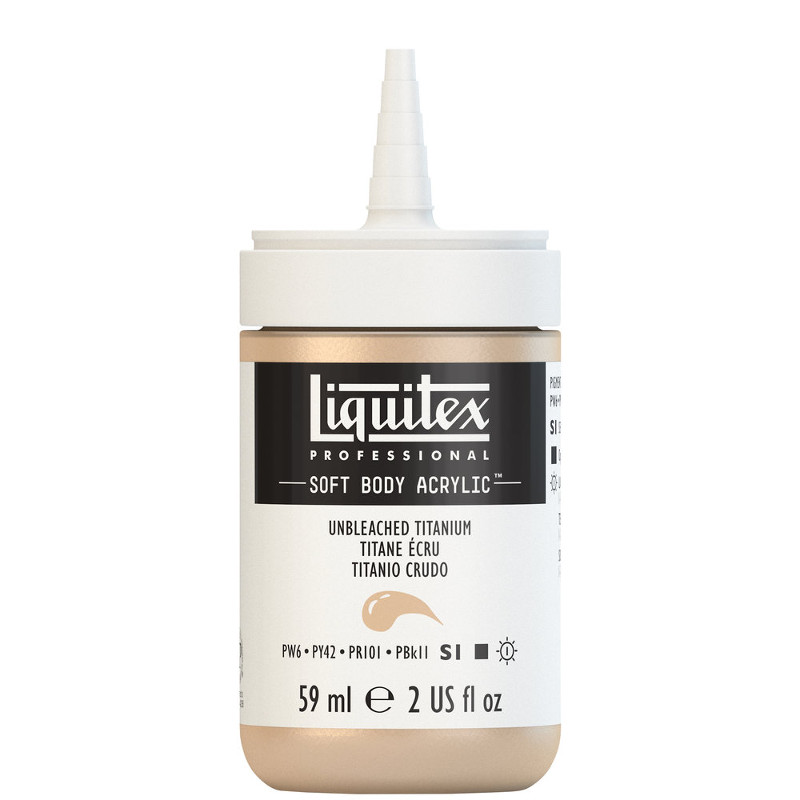 Image of Akrylfärg Liquitex Soft Body 59ml  unbleached titanium S1 434 (3F) 1959434 887452998532