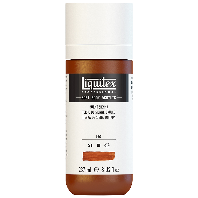 Image of Akrylfärg Liquitex Soft Body 237ml Burnt Sienna 127 S1 1923127 887452998624