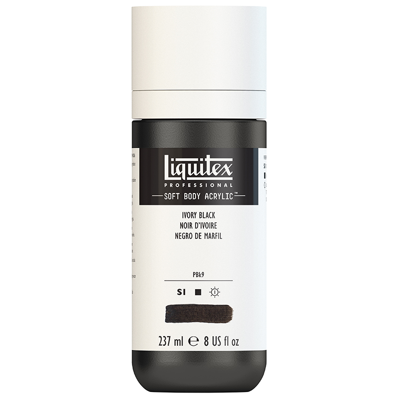 Image of Akrylfärg Liquitex Soft Body 237ml Ivory Black 211 S1 1923244 887452998723