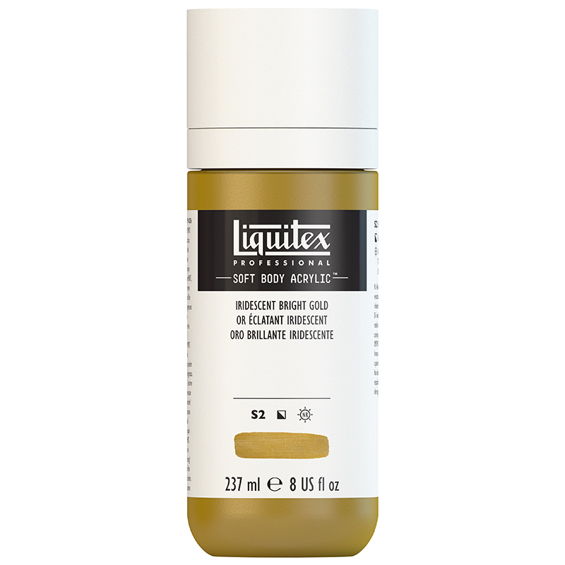 Image of Akrylfärg Liquitex Soft Body 237ml Iridescent Bright Gold 234 S2 1923234 887452998778