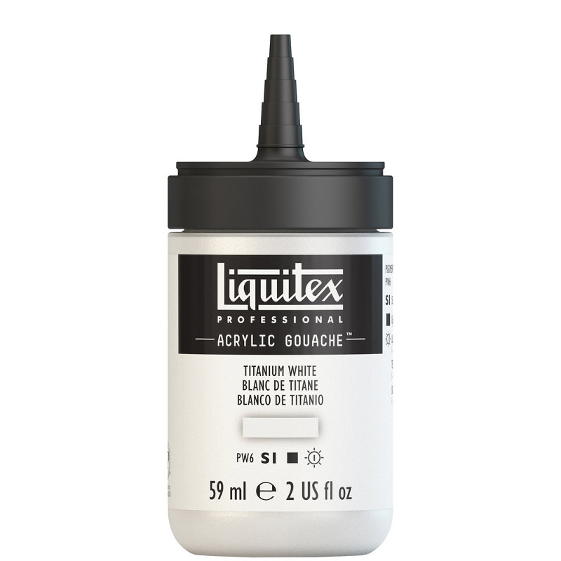 Image of Akrylgouachefärg Liquitex 59ml Titanium White S1 432 (3F) 2059432 887452999409