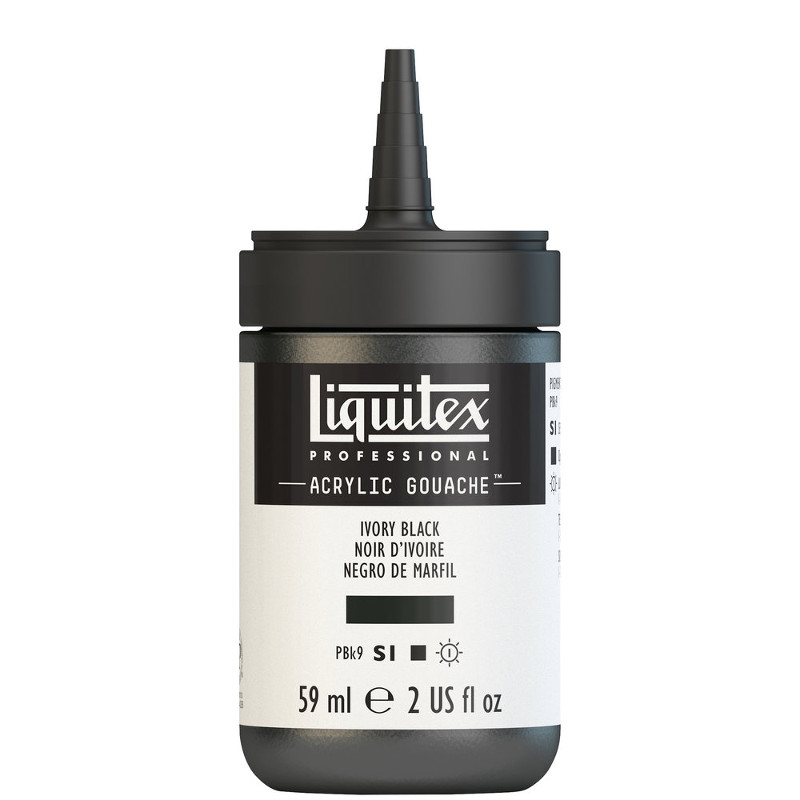 Image of Akrylgouachefärg Liquitex 59ml Ivory Black S1 244 (3F) 2059244 887452999416