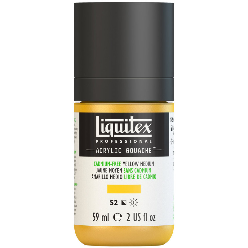 Image of Akrylgouachefärg Liquitex 59ml Cadmium-Free Yellow Medium S2 890 (3F) 2059890 887452999461