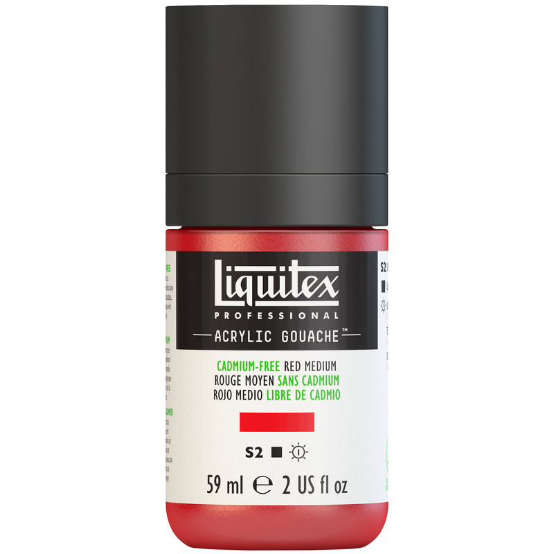 Image of Akrylgouachefärg Liquitex 59ml Cadmium-Free Red Medium S2 894 (3F) 2059894 887452999508