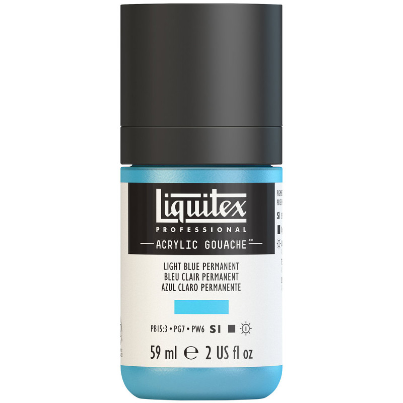 Image of Akrylgouachefärg Liquitex 59ml Light Blue Permanent S1 770 (3F) 2059770 887452999638