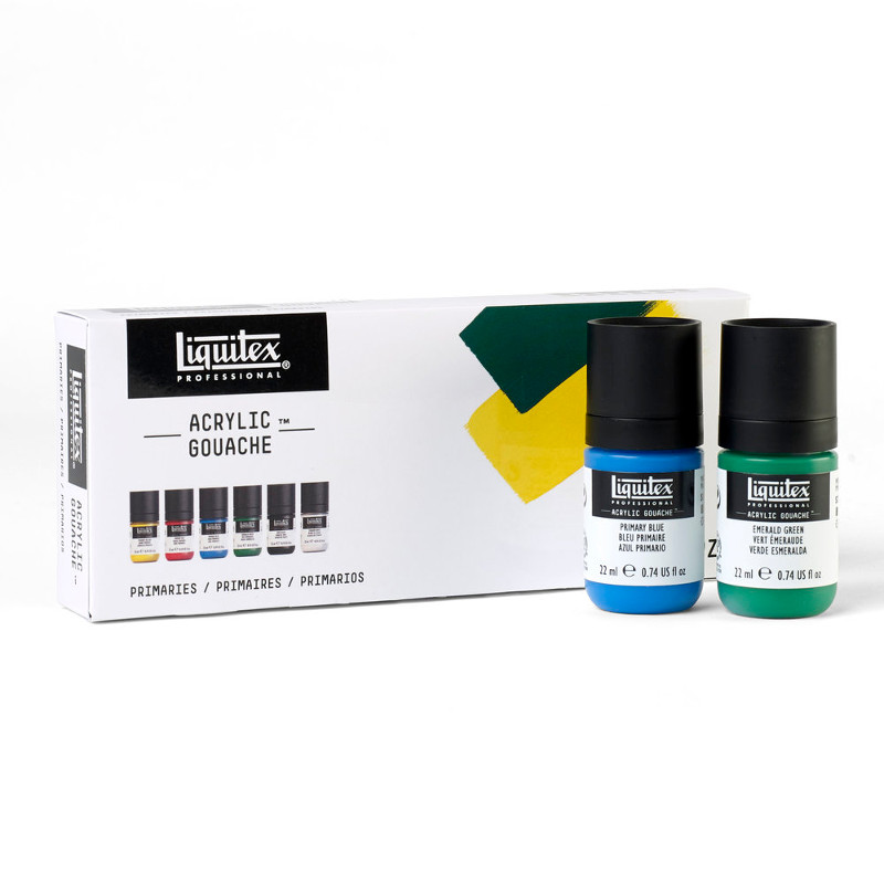 Image of Akrylgouachefärgset Liquitex 6X22ml Primaries 3699322 887452999904