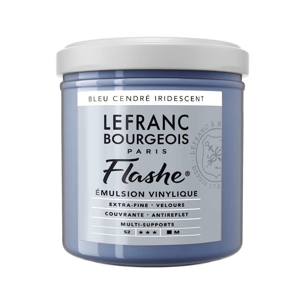 Image of Vinylfärg L&B Flashe 125ml  Ash blue iridescent 840 (3F) S2 300474 3013643004745