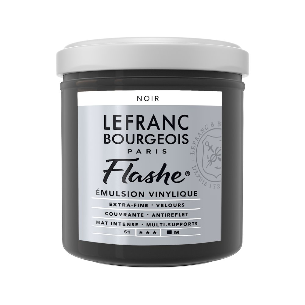 Image of Vinylfärg L&B Flashe 125ml  Black 265 (3F) S1 300476 230369 3013643004769