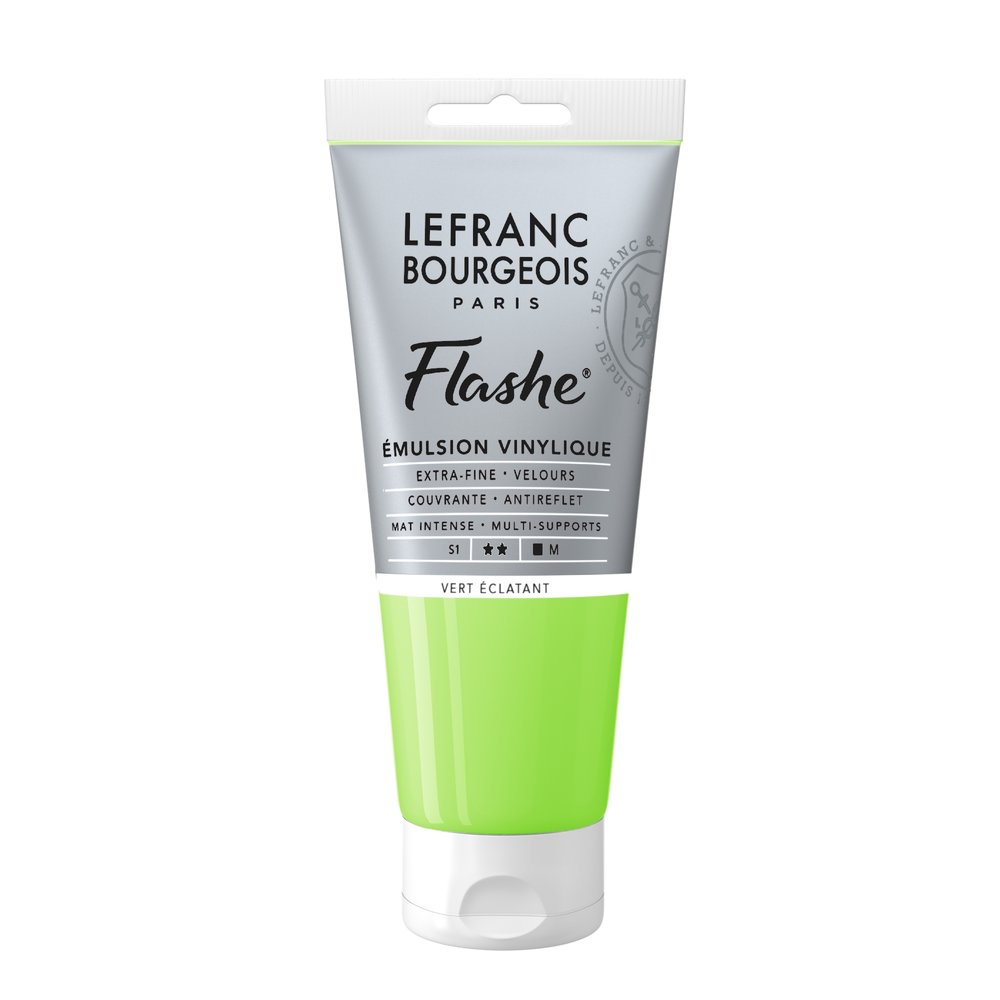 Image of Vinylfärg L&B Flashe 80ml  Bright green 554 S1 300482 3013643004820