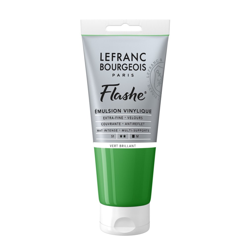 Image of Vinylfärg L&B Flashe 80ml  Brilliant green 558 S1 300484 3013643004844
