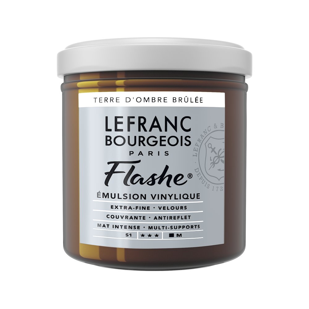 Image of Vinylfärg L&B Flashe 125ml  Burnt umber 477 (3F) S1 300489 230364 3013643004899