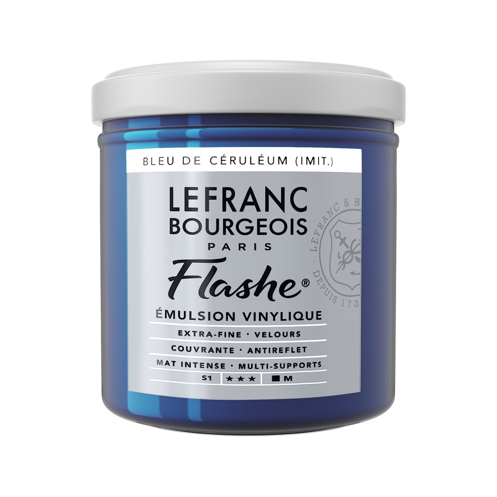 Image of Vinylfärg L&B Flashe 125ml  Cerulean blue hue 065 (3F) S1 300494 230331 3013643004943