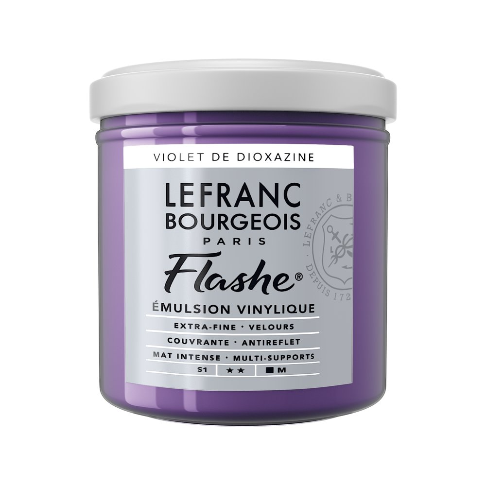 Image of Vinylfärg L&B Flashe 125ml  Dioxazine violet 610/473 (3F) S1 300507 230327 3013643005070