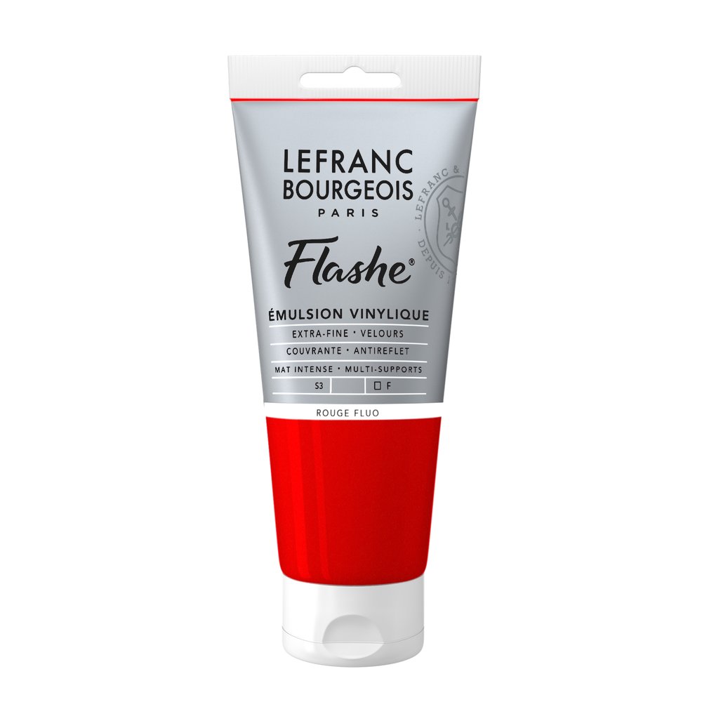 Image of Vinylfärg L&B Flashe 80ml  Fluorescent red 409 S3 300511 3013643005117