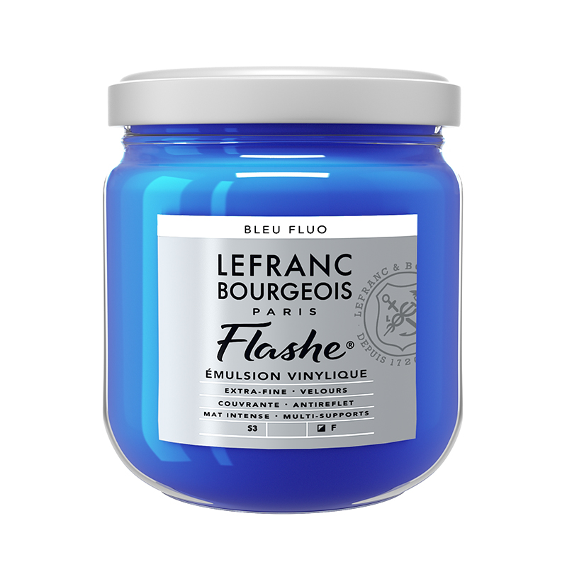 Image of Vinylfärg L&B Flashe 400ml FLUORESCENT BLUE 083 S3 Best.vara. 300513 3013643005131
