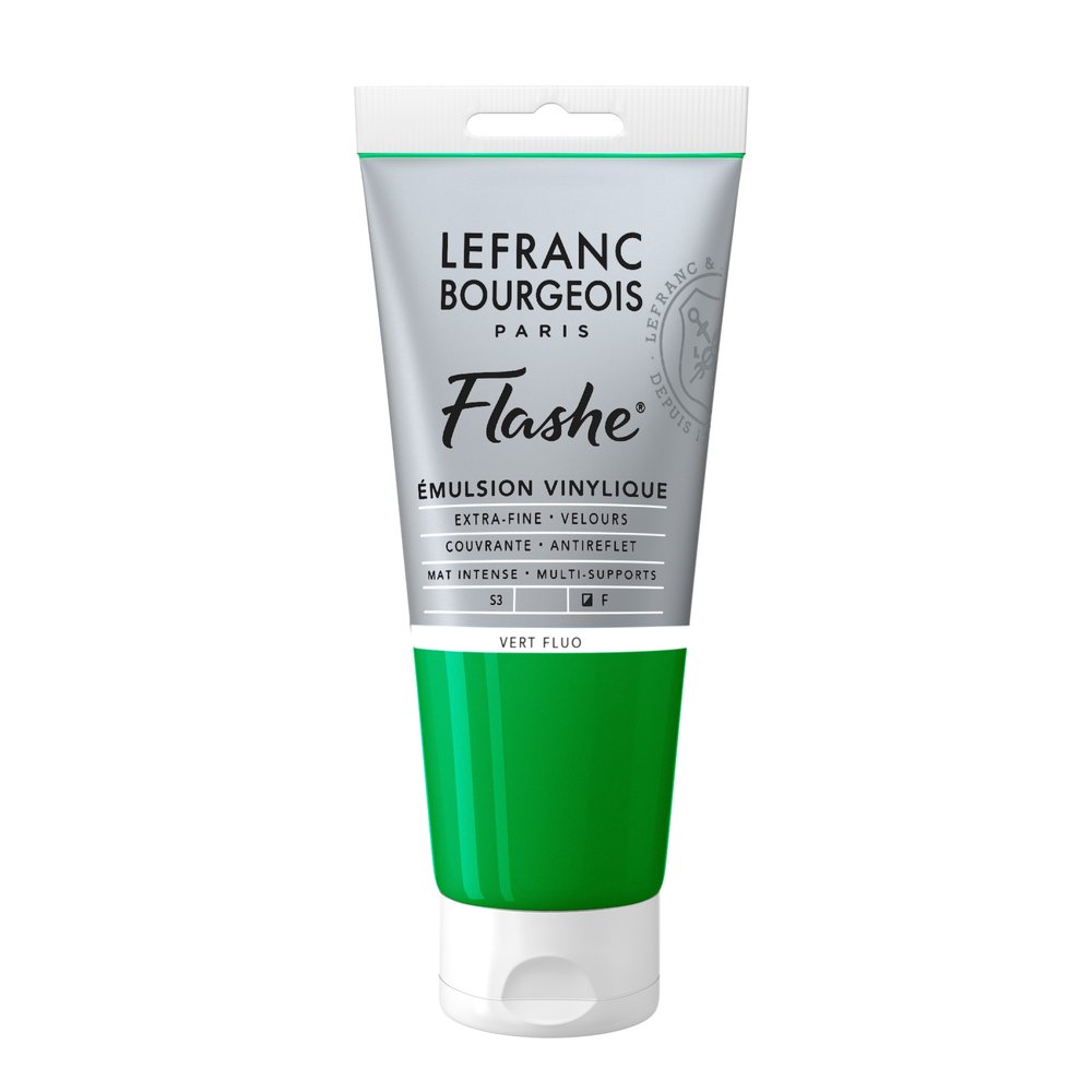 Image of Vinylfärg L&B Flashe 80ml  Fluorescent green 565 S3 300516 3013643005162
