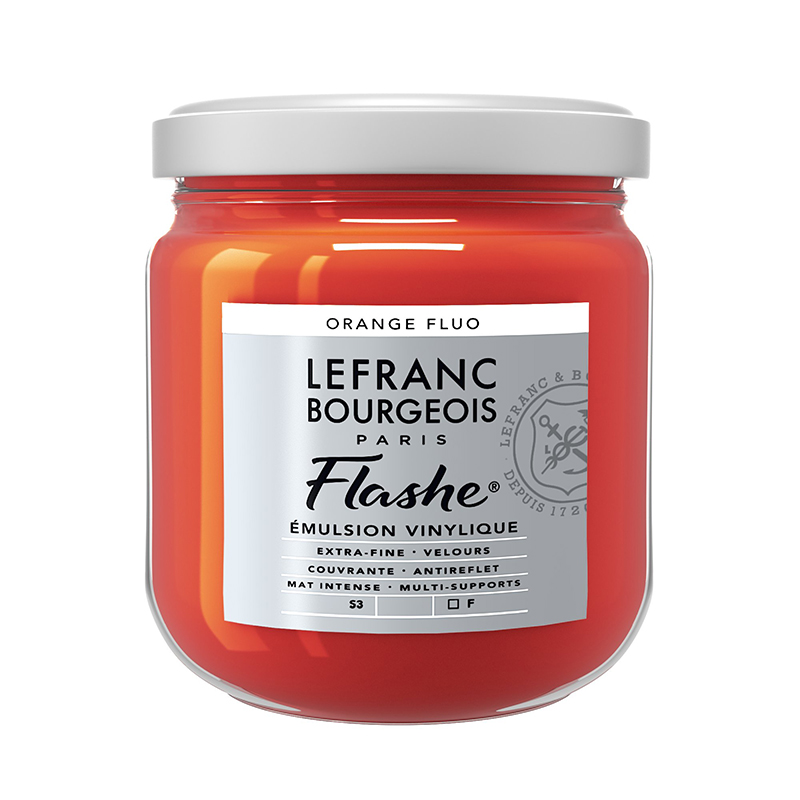 Image of Vinylfärg L&B Flashe 400ml FLUORESCENT ORANGE 206 S3 Best.vara. 300518 3013643005186