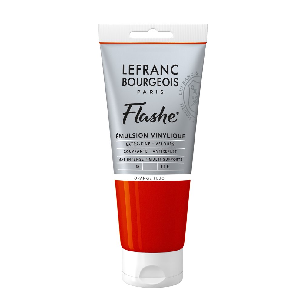 Image of Vinylfärg L&B Flashe 80ml  Fluorescent orange 206 S3 300519 3013643005193