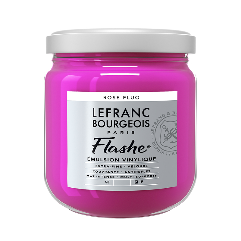Image of Vinylfärg L&B Flashe 400ml FLUORESCENT PINK 408 S3 Best.vara. 300521 3013643005216
