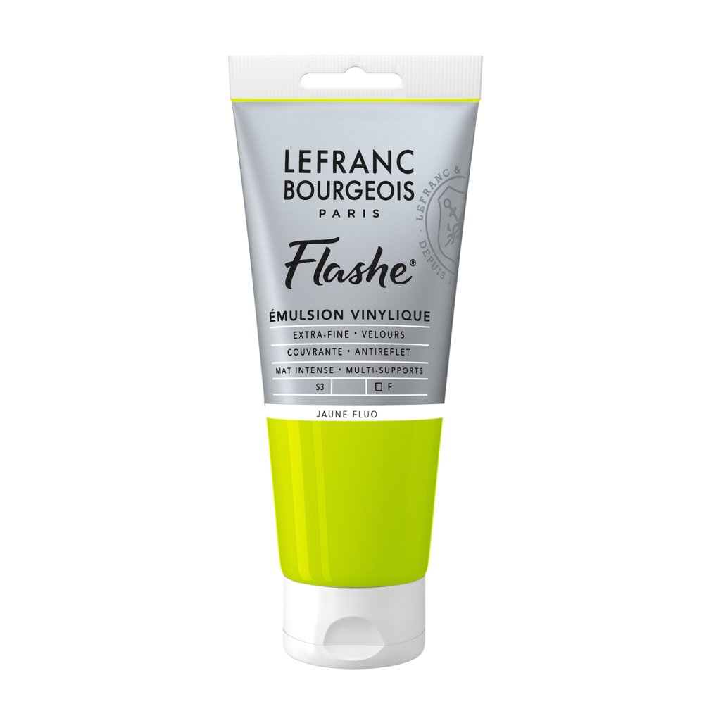 Image of Vinylfärg L&B Flashe 80ml  Fluorescent yellow 163 S3 300528 3013643005285
