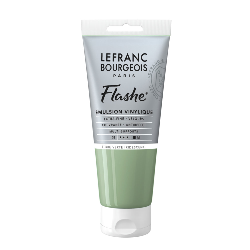 Image of Vinylfärg L&B Flashe 80ml  Green earth iridescent 841 S2 300530 3013643005308