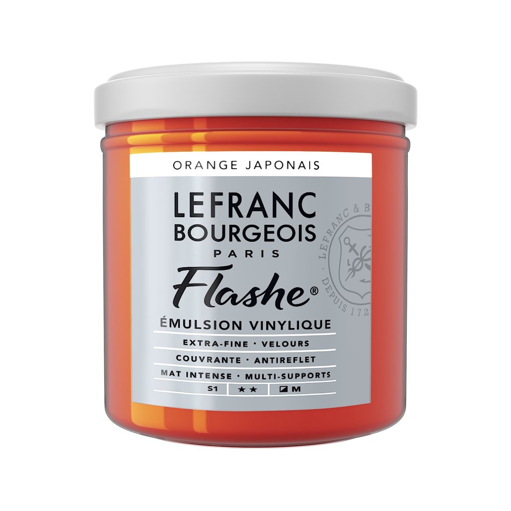 Image of Vinylfärg L&B Flashe 125ml  Japanese orange 204/476 (3F) S1 230314 3013643005391