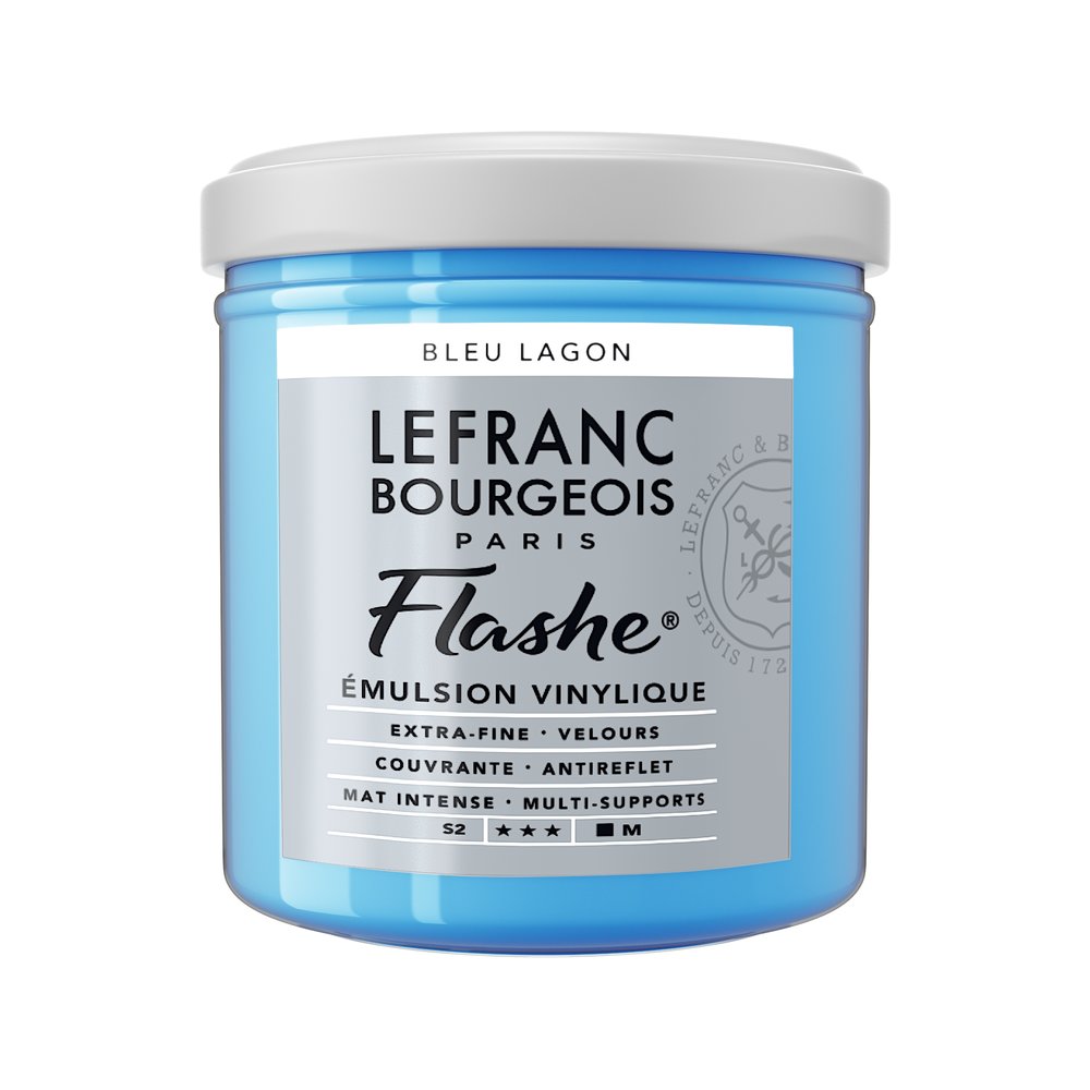 Image of Vinylfärg L&B Flashe 125ml  Lagoon blue 649 (3F) S2 300545 3013643005452