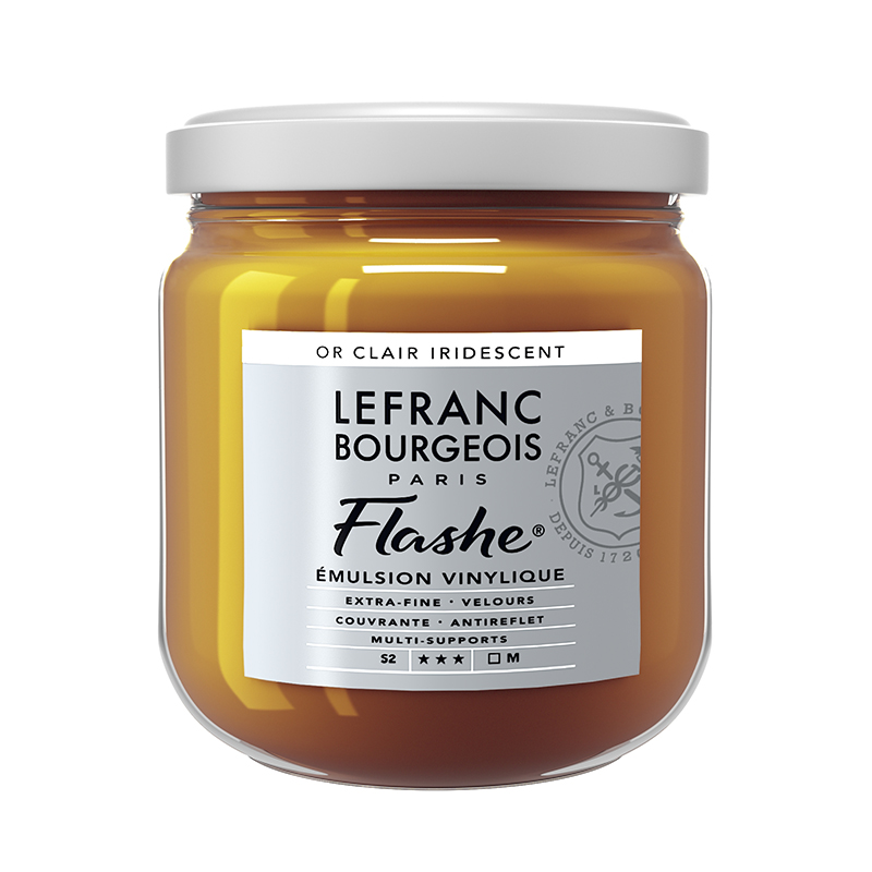 Image of Vinylfärg L&B Flashe 400ml LIGHT GOLD IRIDESCENT 834 S2 Best.vara. 300550 3013643005506