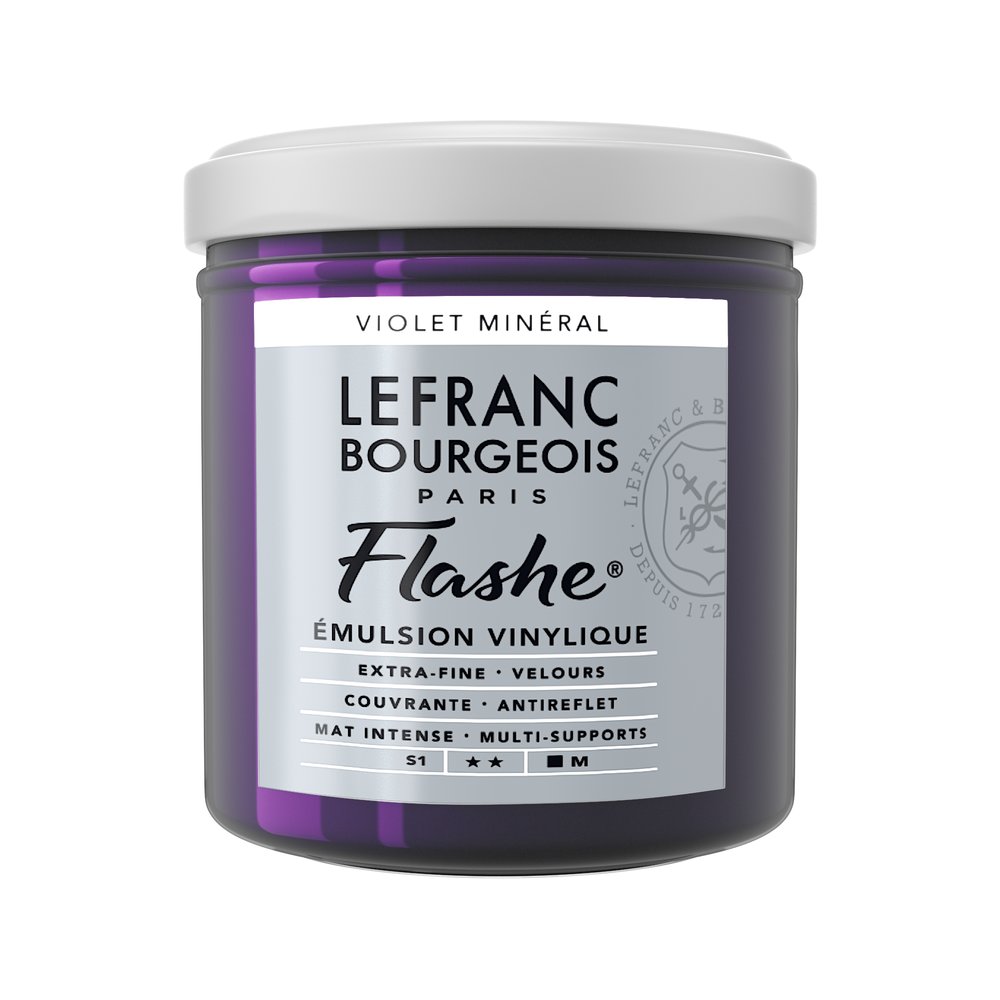 Image of Vinylfärg L&B Flashe 125ml  Mineral Violet 826 (3F) S1 300556 230326 3013643005568