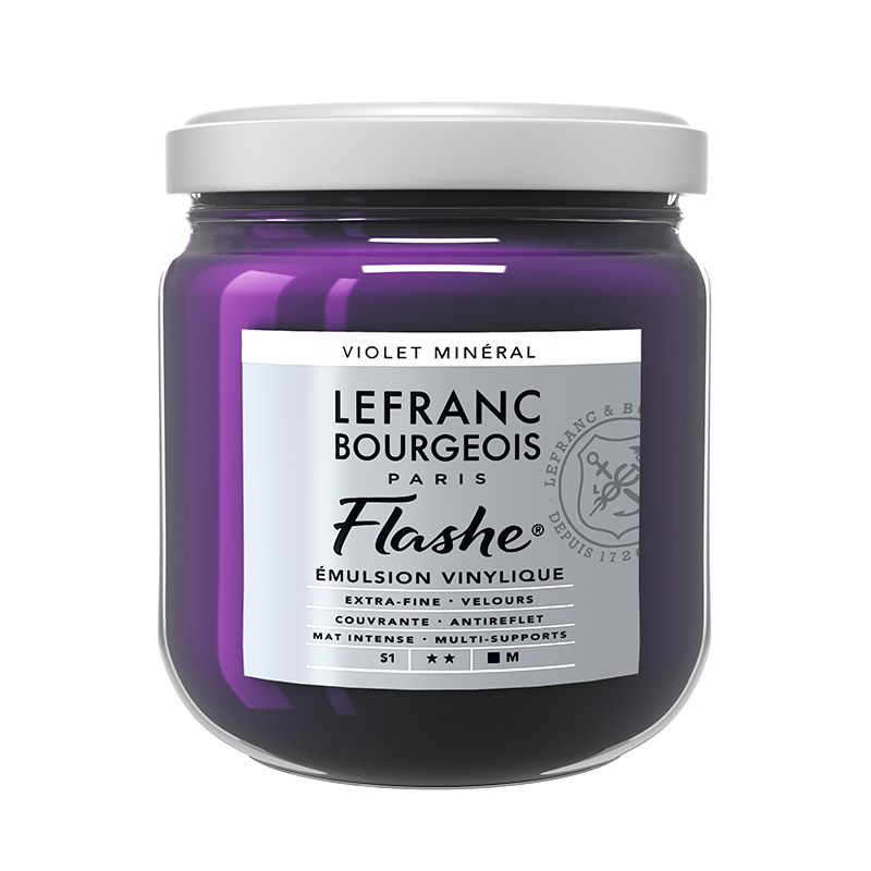 Image of Vinylfärg L&B Flashe 400ml MINERAL VIOLET 826 S1 Best.vara. 300557 3013643005575