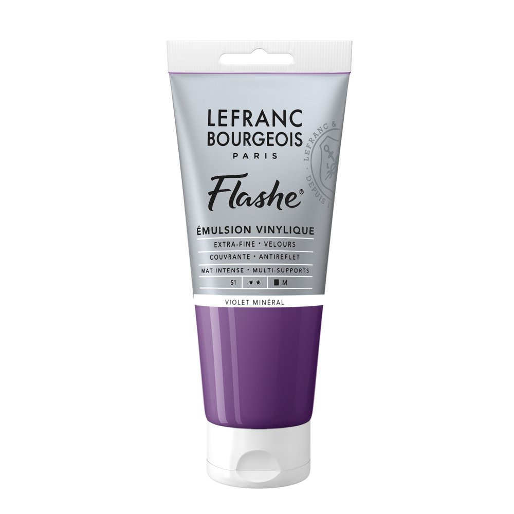 Image of Vinylfärg L&B Flashe 80ml  Mineral Violet 826 S1 300558 3013643005582