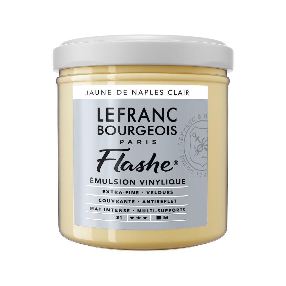 Image of Vinylfärg L&B Flashe 125ml  Naples yellow light 141/887 (3F) S1 300561 230309 3013643005612