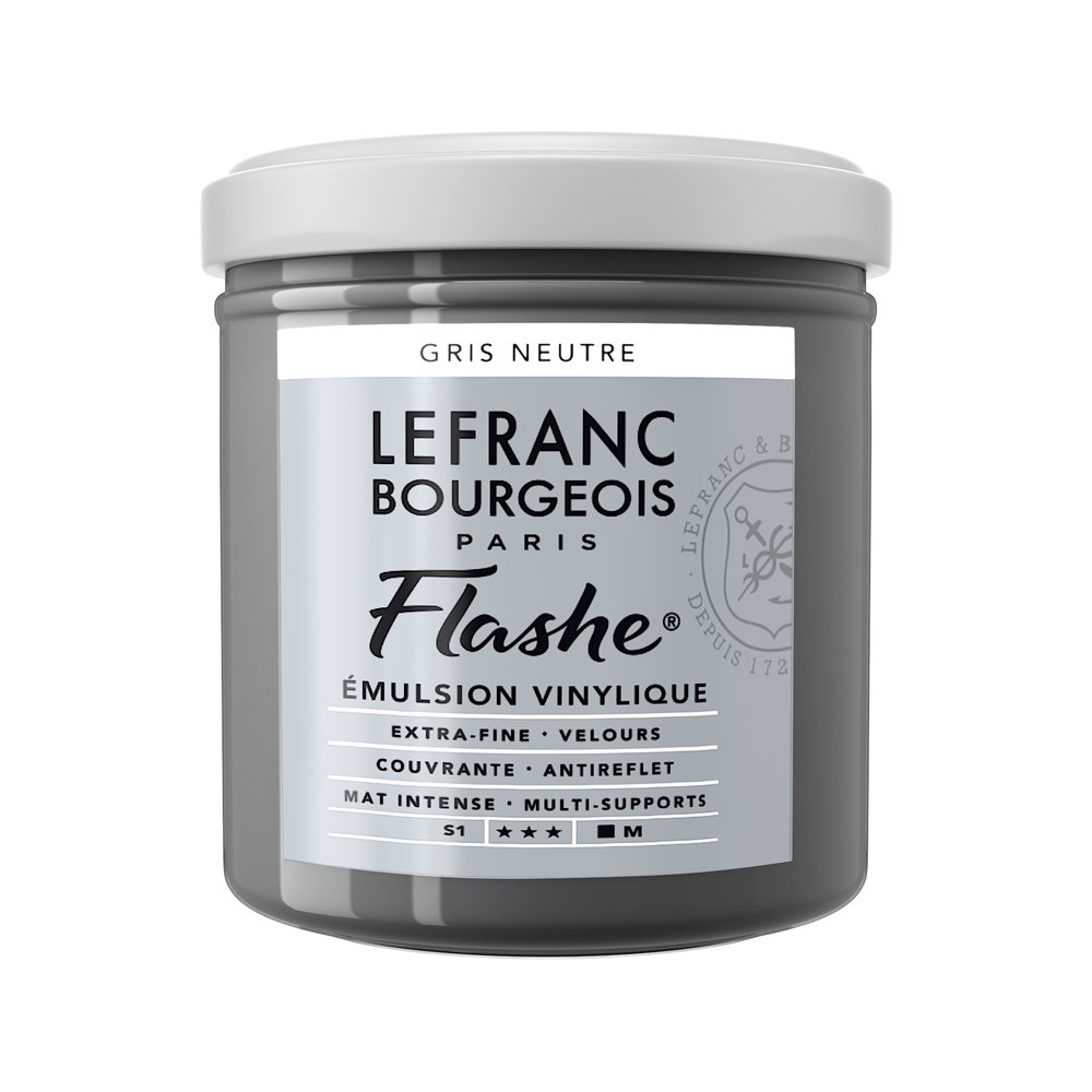 Image of Vinylfärg L&B Flashe 125ml  Neutral grey 258 (3F) S1 300563 230367 3013643005636