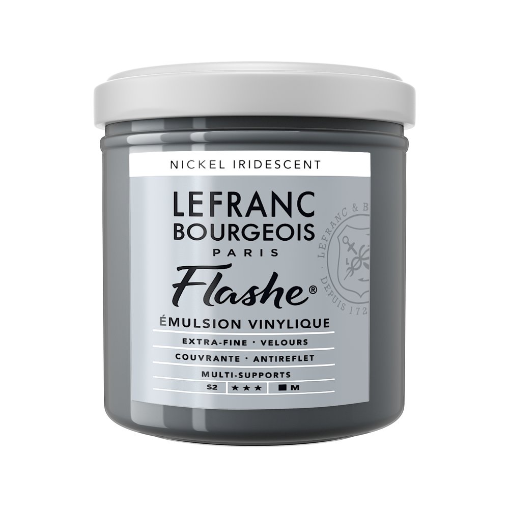 Image of Vinylfärg L&B Flashe 125ml  Nickel iridescent 264/833 (3F) S2 300565 230375 3013643005650