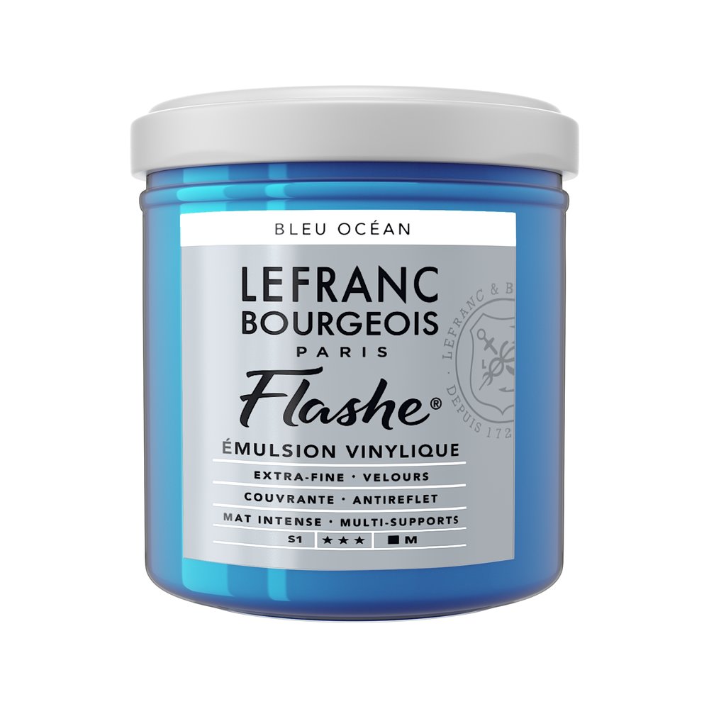 Image of Vinylfärg L&B Flashe 125ml  Ocean blue 063/904 (3F) S1 300567 230334 3013643005674