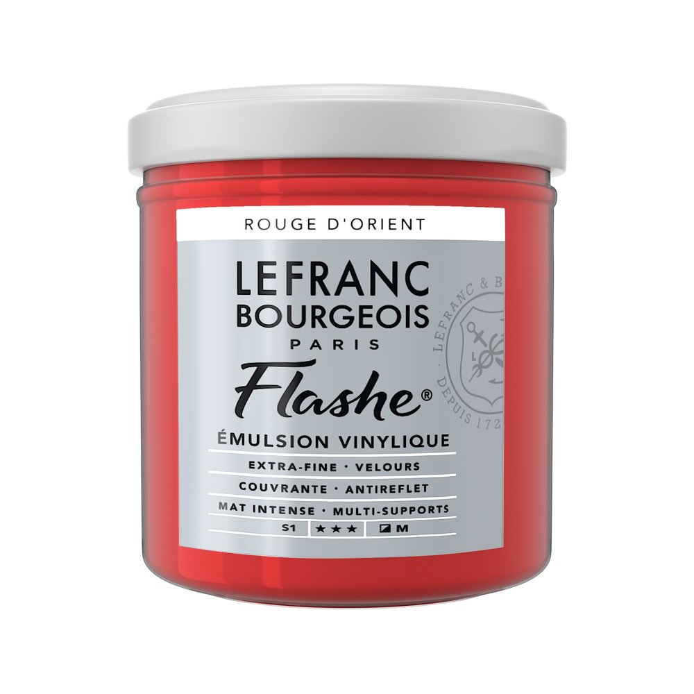 Image of Vinylfärg L&B Flashe 125ml  Oriental red 382 (3F) S1 300571 230317 3013643005711