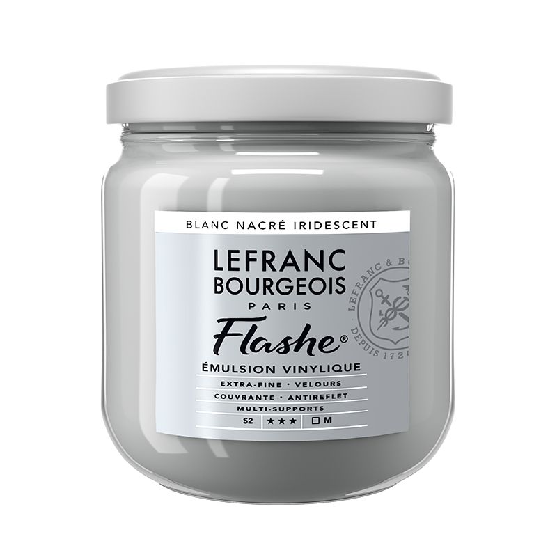 Image of Vinylfärg L&B Flashe 400ml PEARL WHITE IRIDESCENT 822 S2 Best.vara. 300583 3013643005834