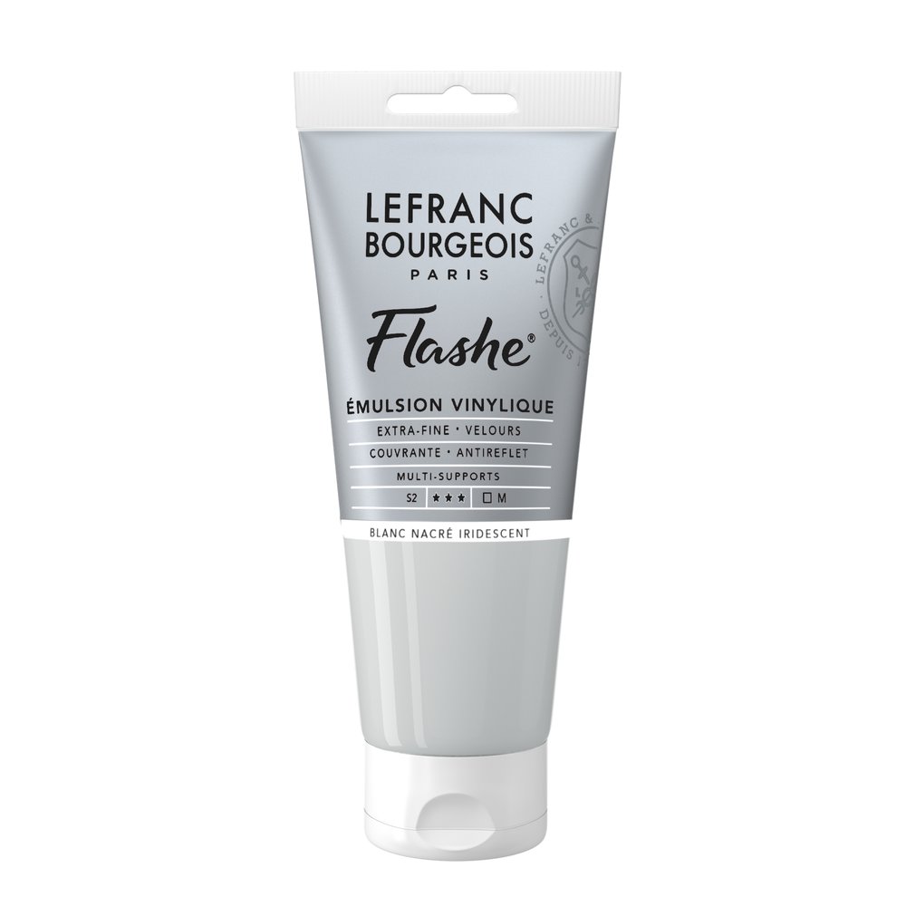 Image of Vinylfärg L&B Flashe 80ml  Pearl white iridescent 822 S2 300584 3013643005841