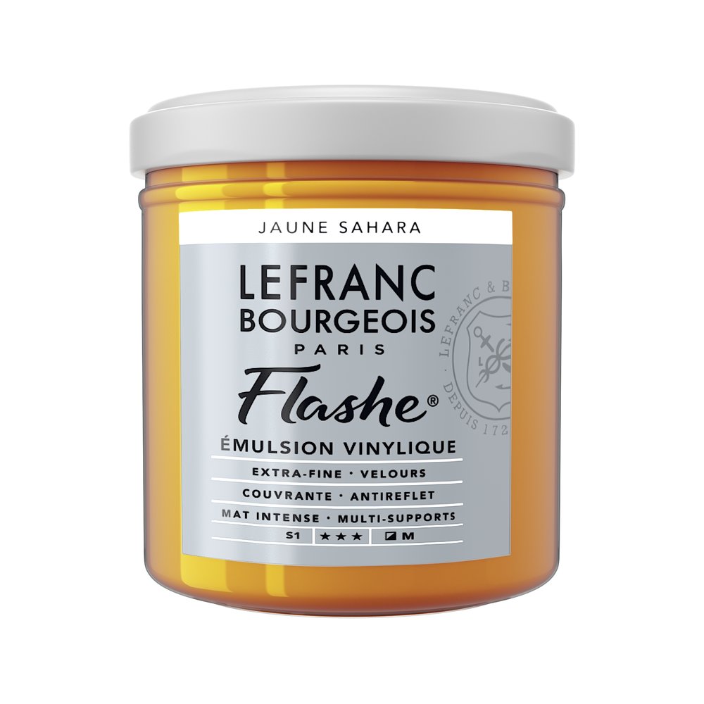 Image of Vinylfärg L&B Flashe 125ml  Sahara yellow 176/194 (3F) S1 300616 230313 3013643006169