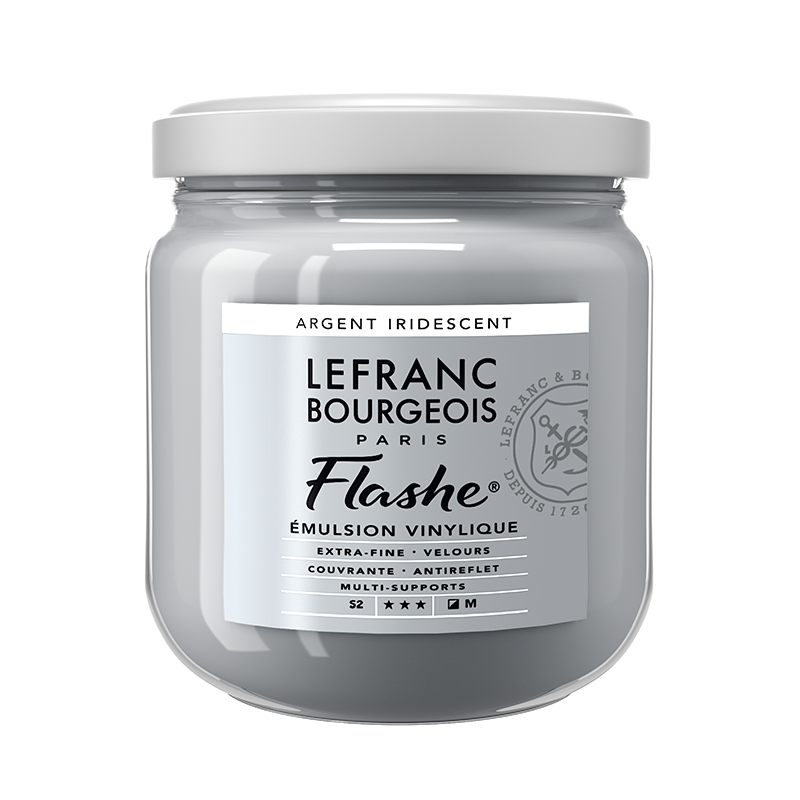 Image of Vinylfärg L&B Flashe 400ml SILVER IRIDESCENT 832 S2 Best.vara. 300623 3013643006237