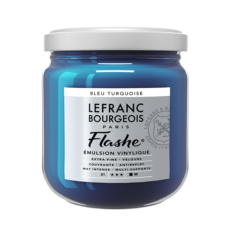 Image of Vinylfärg L&B Flashe 400ml TURQUOISE BLUE 050 S1 Best.vara. 300635 3013643006350