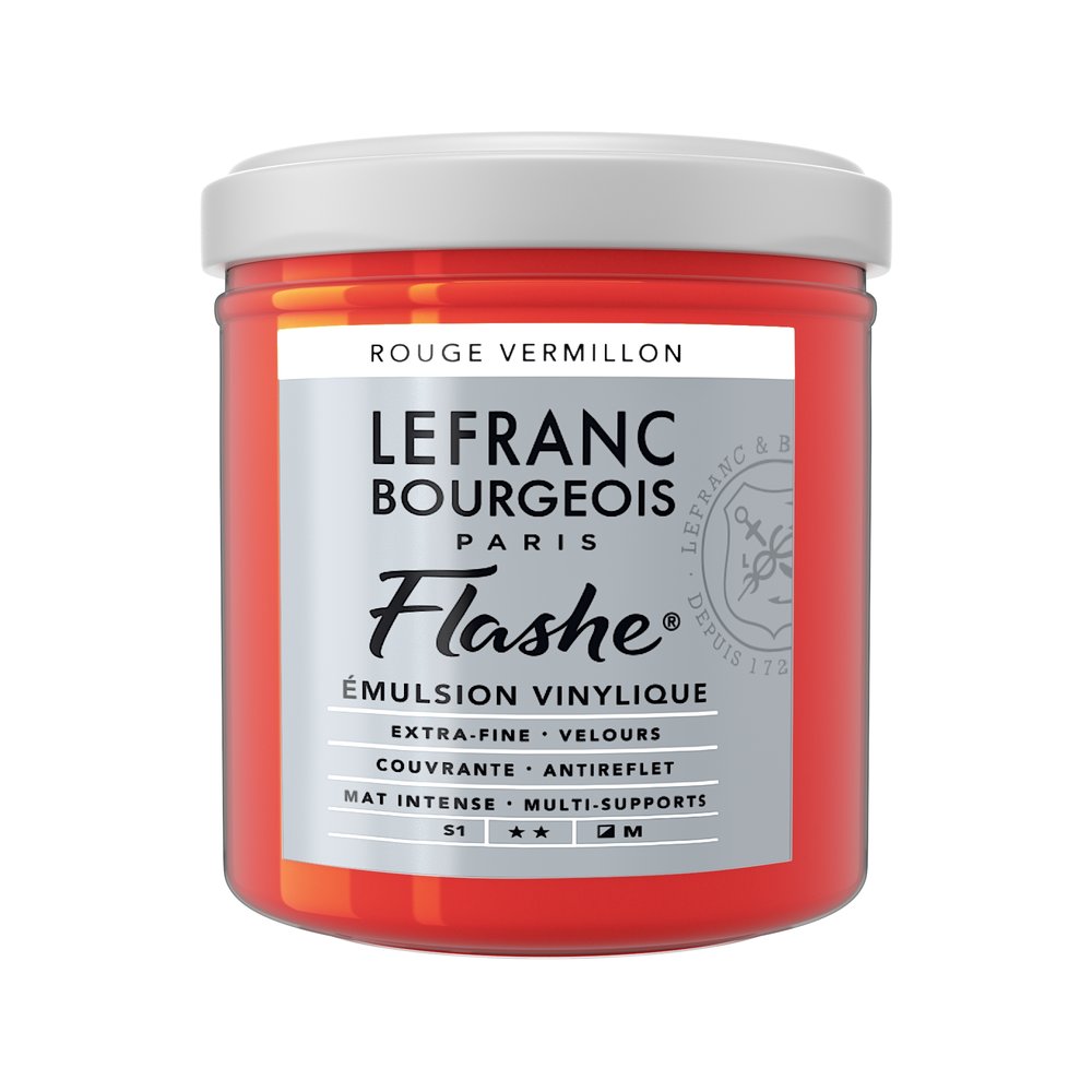 Image of Vinylfärg L&B Flashe 125ml  Vermillion red 393 (3F) S1 300644 230316 3013643006442