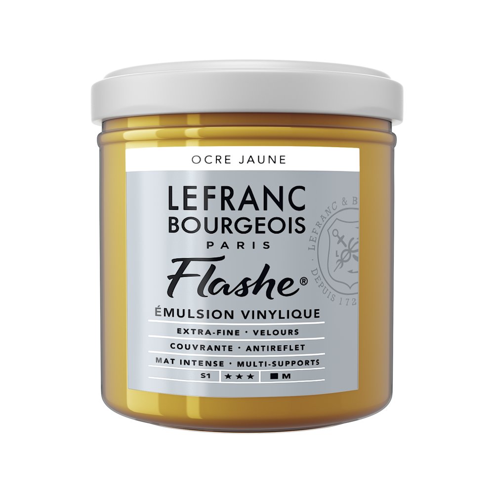 Image of Vinylfärg L&B Flashe 125ml  Yellow ochre 302 (3F) S1 300653 230358 3013643006534