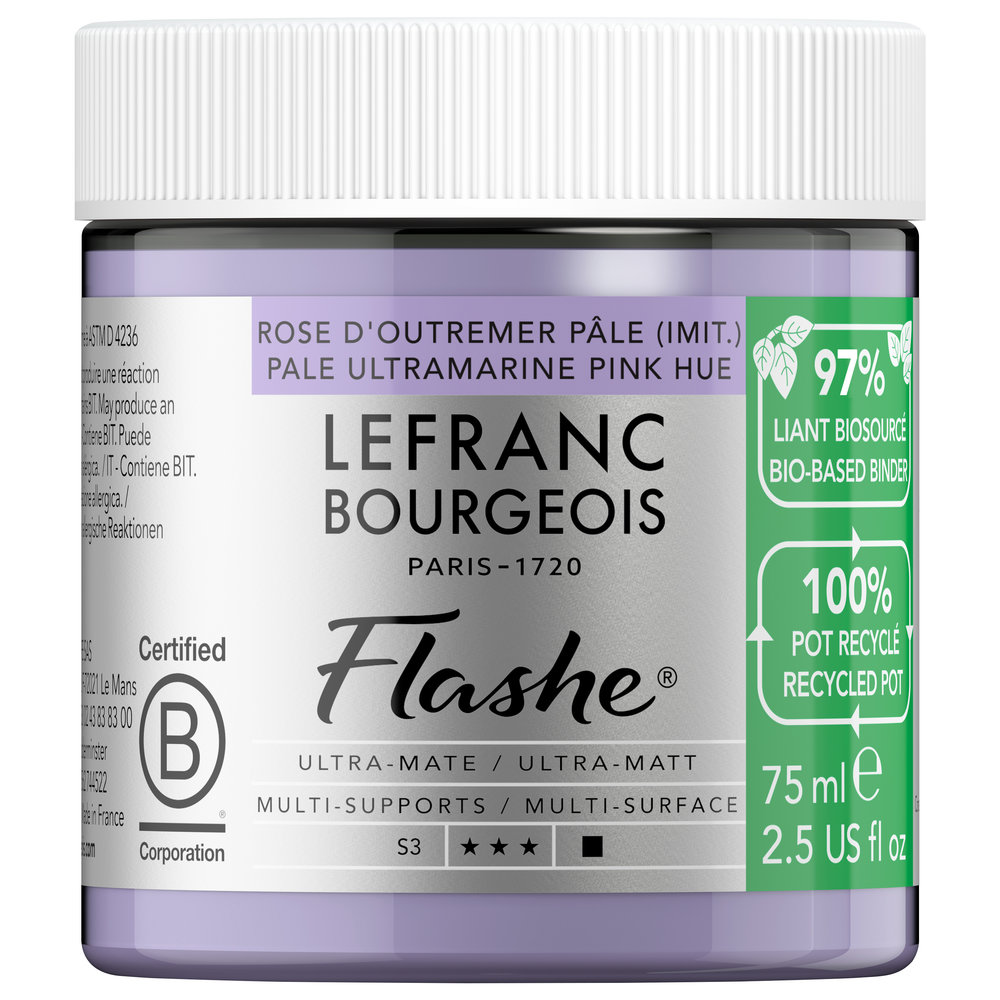 Image of Vinylfärg L&B Flashe Bio 75ml Pale Ultramarine Pink Hue S2 302007 3013643020073