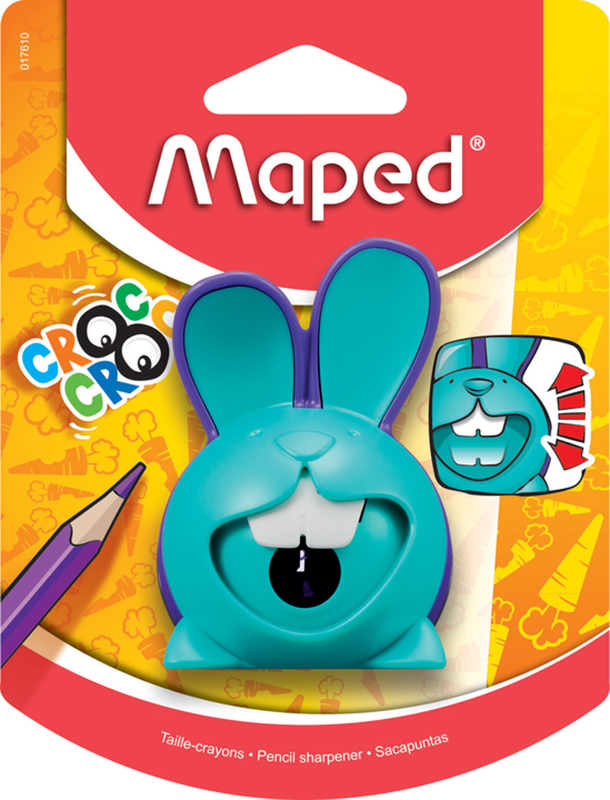 Image of MAPED PENCIL SHARPENER CROC CROC INNOVATION 1H CANISTE BLIST 017690 3154140176907