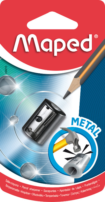 Image of Pennvässare Maped satellite metal  pencil sharpener one hole (30F) M034019 3154140340193