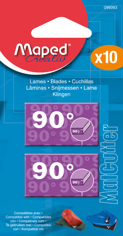Image of Knivblad Maped 10 blades for 90° matcutters 172090 & 090000 & 090010  (5F) M099093 3154140990930